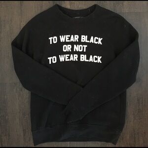 Jaw breaking Black Graphic Sweatshirt